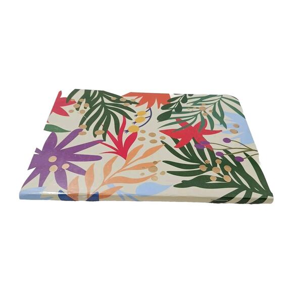 Notebook Journal FLORAL GOLD LEAF Tropical Lined Pages Composition Stationary - Picture 8 of 13